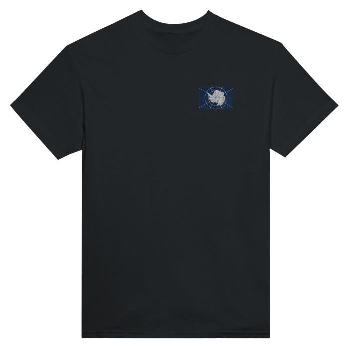Футболка - PIXELFORMA - Drapeau de l'Antarctique - 100% хлопок - Manches Courtes - Coupe classique