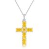 Новый кулон S925 с серебряным крестом из высокоуглеродистого бриллианта в стиле рэп, хип-хоп, мужская и женская цепочка на ключицу Premium Sense