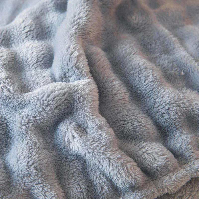 Зимняя постель, теплая простыня на резинке, постельное белье, чехол для матраса, утолщенная плюшевая эластичная простыня, зимнее коралловое флисовое роскошное покрывало для двуспальной кровати