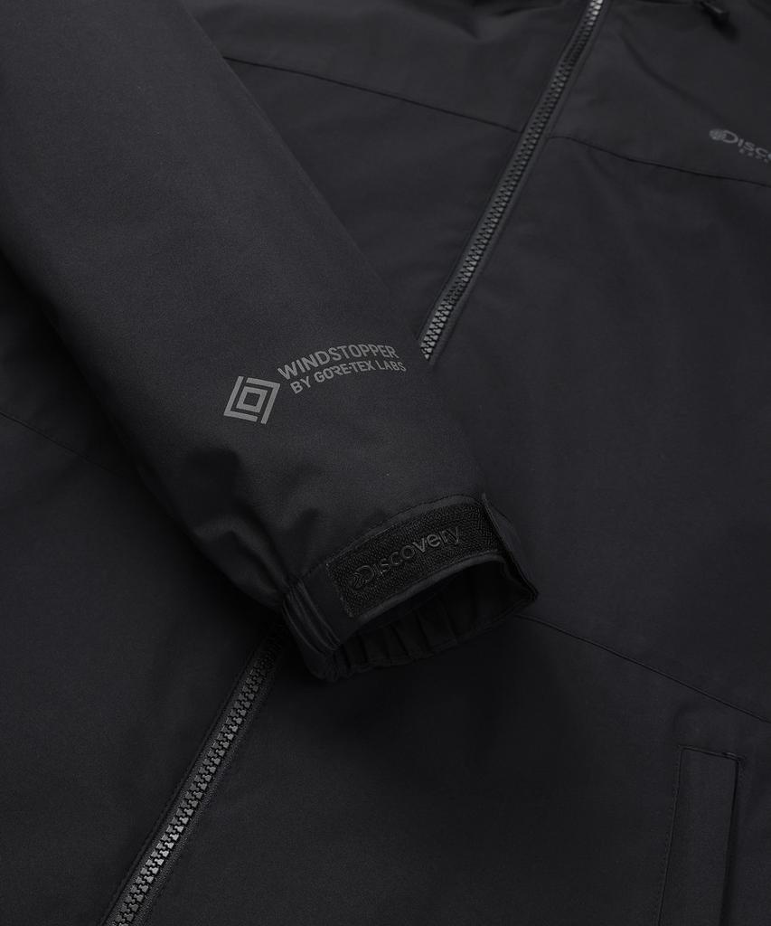 Мужская ветрозащитная куртка Discovery Expedition Gore Windstopper (черный)