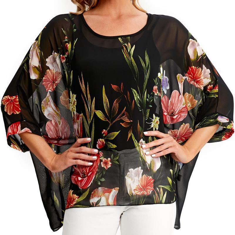 Женская рубашка с защитой от солнца из шифона 4 серии Bohemian