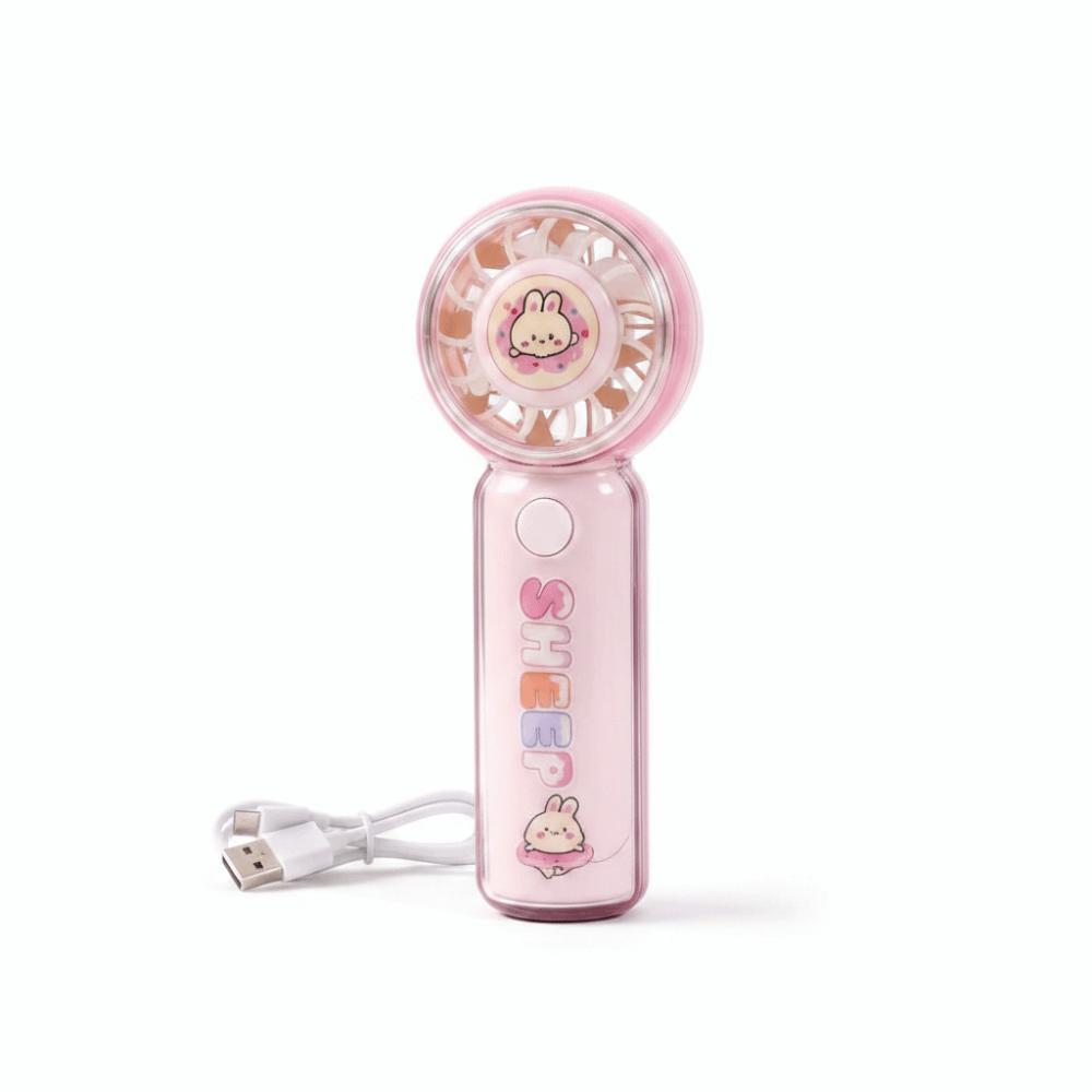 3 Wind Speeds USB Rechargeable Fan Rechargeable Cooling Fan Mini Handheld Fan Outdoor Activities