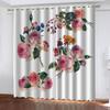 Шторы для комнат 3D Красочные растения Розовые пионы Узор Современные шторы для гостиной Спальня Домашние оконные шторы