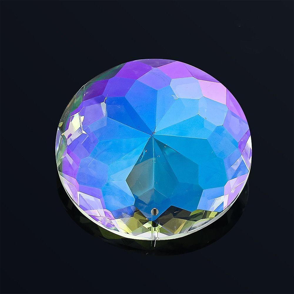 Ловец радуги 60 мм Мандала Ловец солнца Круглый DIY Поделки Мандала Хрустальный кулон Цветок Граненые Прозрачные Хрустальные призмы Домашний декор