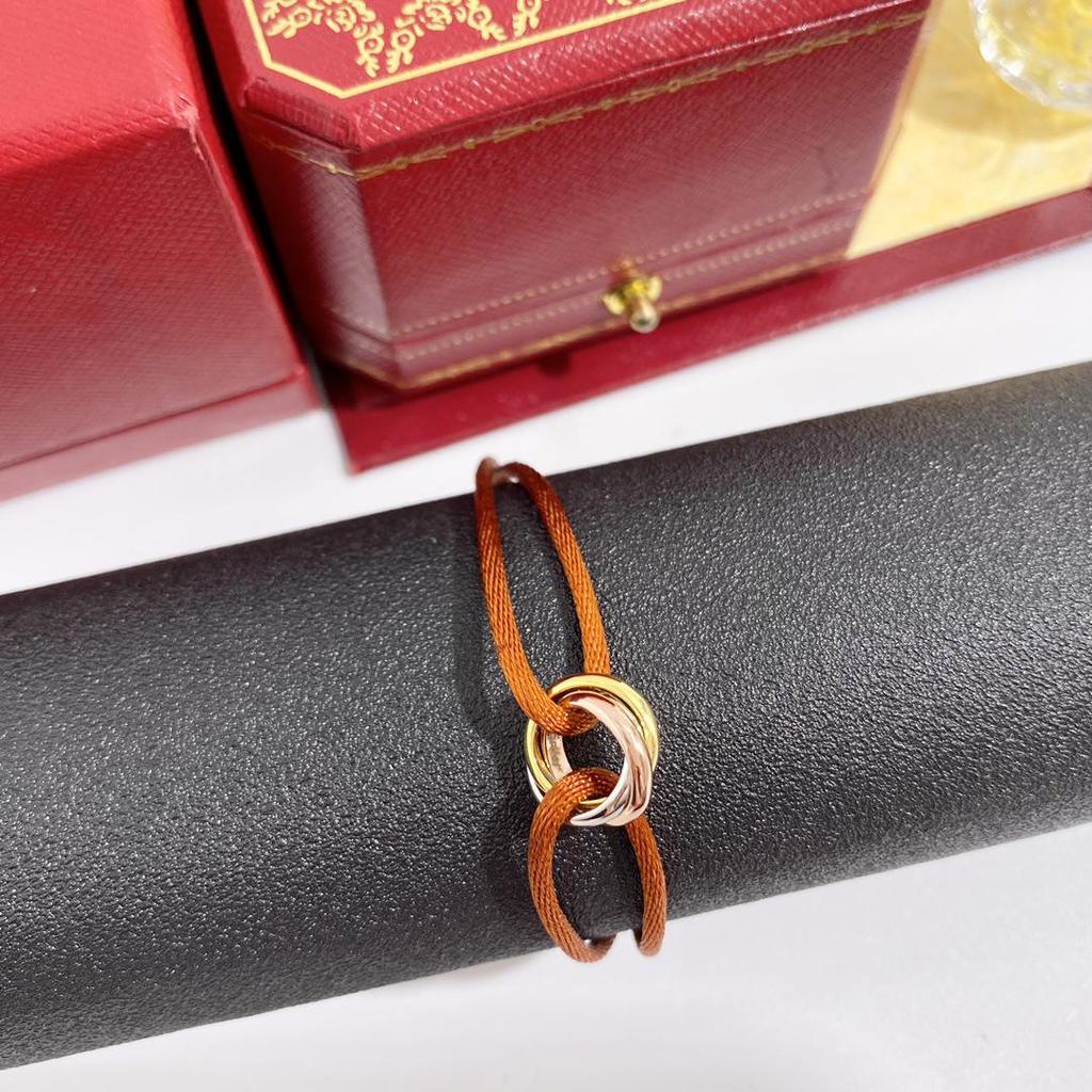 Плетеный вручную трехрядный цветной браслет: Подарок в стиле «Счастливая пара» на Новый год