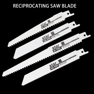 Полотно для лобзика HCS, лезвие для лобзика, сабельные лезвия для резки дерева, пластика, сабельная пила, 4 шт., 18TPI/10TPI/6TPI