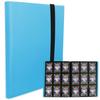 Папка-регистратор MONO ZACK для коллекционных карточек вмещает 360 карточек, совместимый с чехлом для картотеки (Светло-синий)