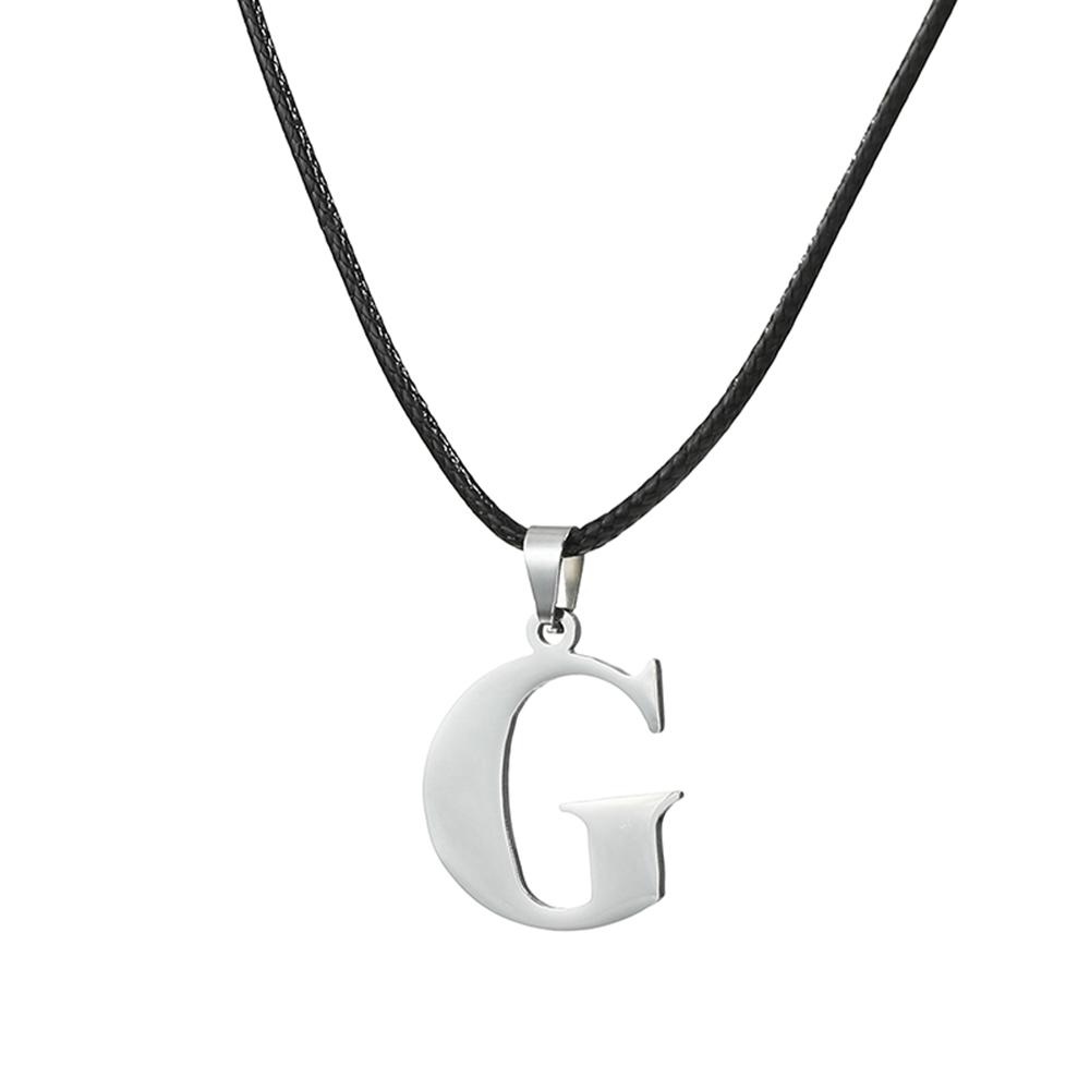 Новое ожерелье с инициалами от А до Я из нержавеющей стали, 26 английских букв, для мужчин и женщин, персонализированные ювелирные изделия, подарки