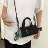 Breathable Men Cylindrical Bag Lightweight Simple Shoulder Bag Small Nylon Handbag  School