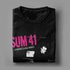 Авокадо Готовы пойти на пляж Sum 41 Band Мужские футболки SUM41 Punk Hipster Футболки с круглым вырезом Футболки из чистого хлопка Оригинальные топы