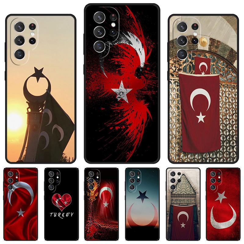 Национальный флаг Турции Турецкий флаг чехол для телефона Для Samsung Galaxy S24 S25 S23 S22 Ultra Note 10 20 Plus S20 S21 FE Чехол