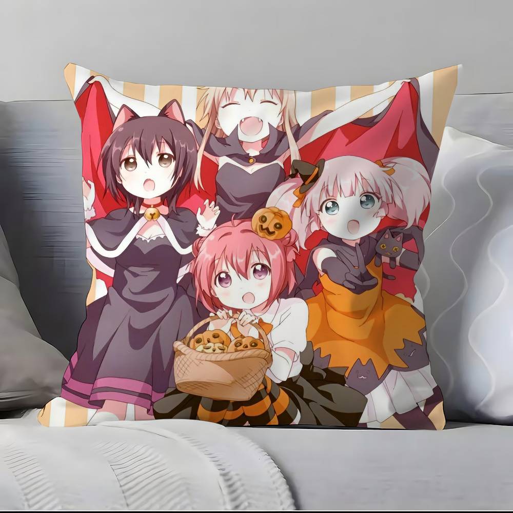 Наволочка Yuru Yuri Наволочка Мягкая Приятная к коже и Удобная со скрытой молнией