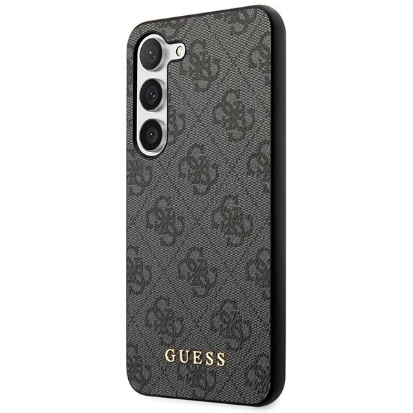 Etui do Samsung Galaxy S23 Guess Hardcase Metal Gold Szary