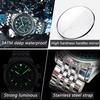 POEDAGAR Casual Man Clock Chronograph Date Waterproof Luminous Quartz Watches Stainless Steel Fashion Wristwatch Reloj