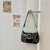 Star Armpit Bag Everything  Handbag Retro Button Chain Shoulder Bag