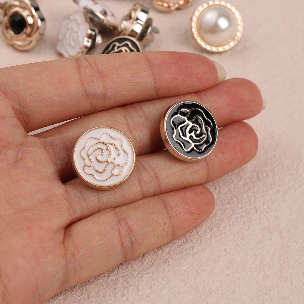 6PCS Clothing Crafts Decorative DIY Anti-exhaust Adjustable Coat Button Seamless buttons Detachable