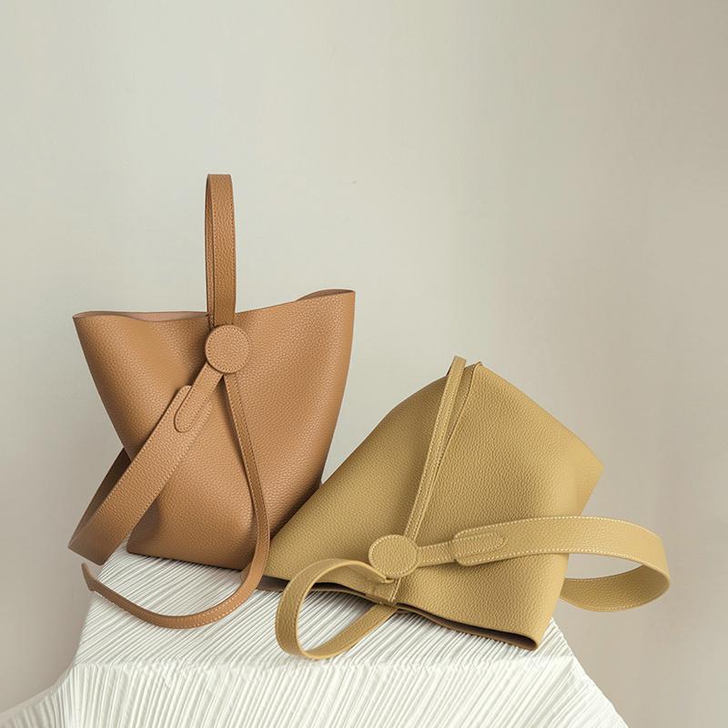 2025 New Women's Fashion All-match Shoulder Bucket Bag Soft Leather Composite Crossbody Bags Luxury Designer Bag For Woman