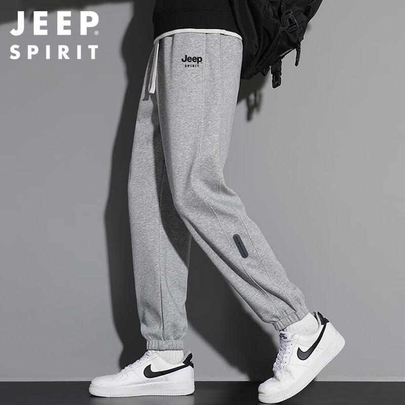 JEEP SPIRIT Мужские осенне-зимние свободные зауженные спортивные штаны