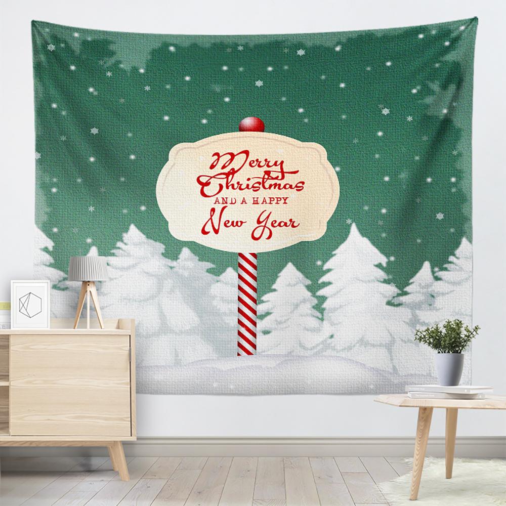 Украшение рождественской елки, гобелен с принтом, домашняя гостиная, спальня, настенный фон, тканевый гобелен