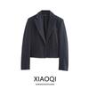 Fashion Style 2024 Autumn New Women's Clothing Pinstripe Loose Short Long Sleeve Suit Coat 1255853