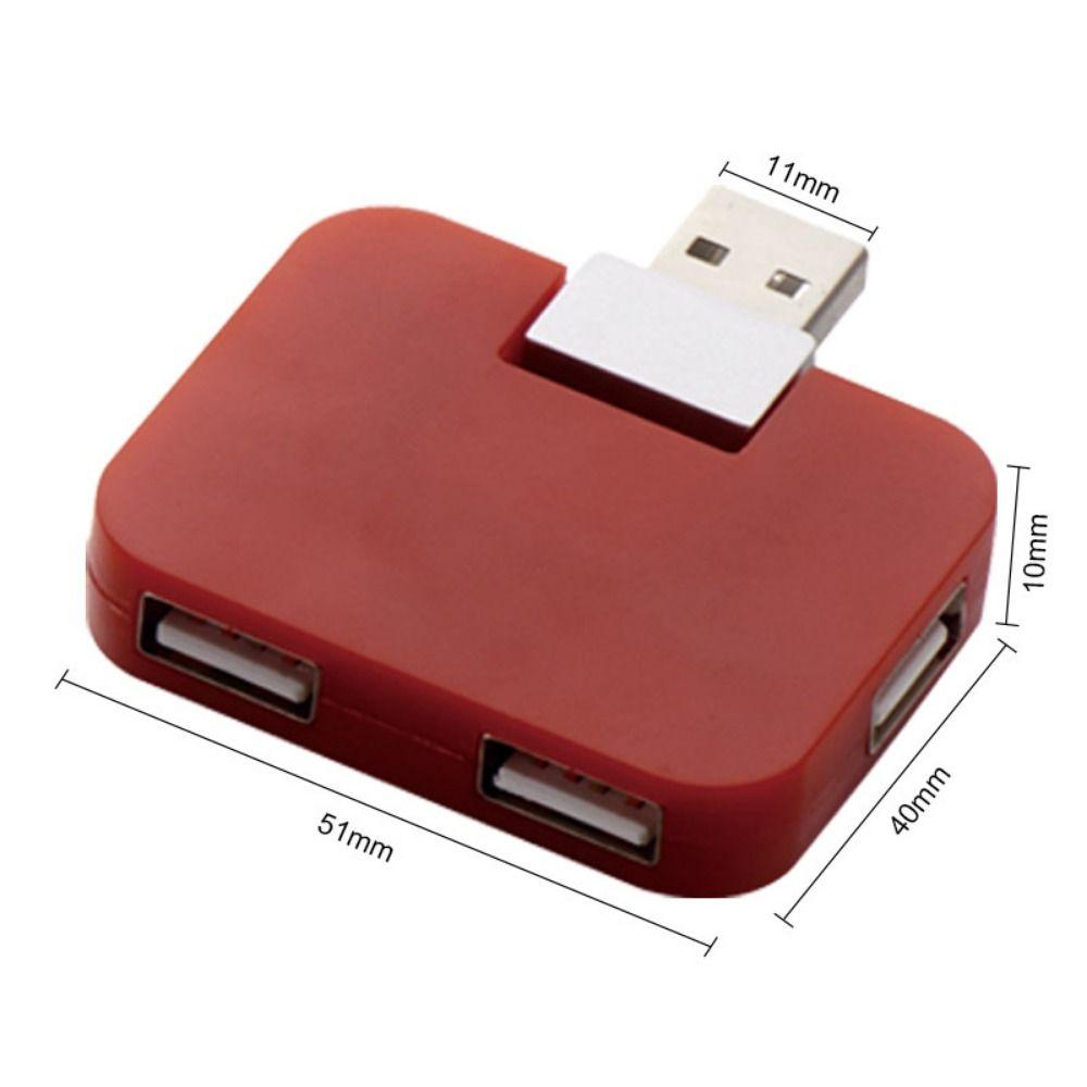 4 In 1 Usb Hub 4 Ports Square Four-ports HUB 4-port Expander USB Multi-port Hub Computer