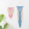 Macrame Wall Hanging, Boho Macrame Wall Decor Tassel Bohemian Handmade Woven Macrame Wall Art Decor for Bedroom Living Room Bathroom Nursery