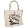 Sac De Plage - PLANETEE - Isotherme Surveillante Ministère Magie Femme - Coton - Grande Contenance - Imprimé En France