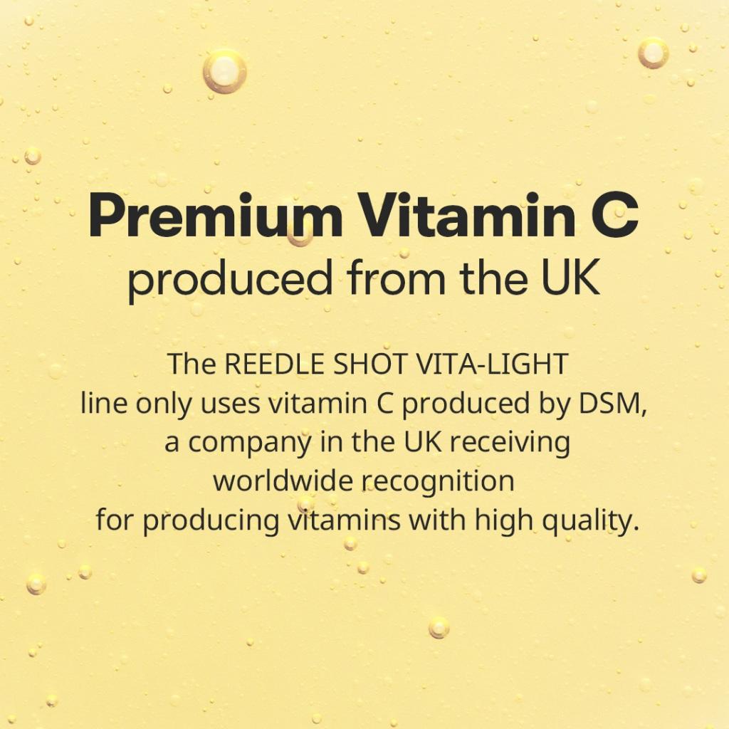 VT Reedle Shot Vita-Light Mask 30 шт. Чистый витамин С, осветляющий уход, пробуждает состояние кожи, способствует впитыванию кожей