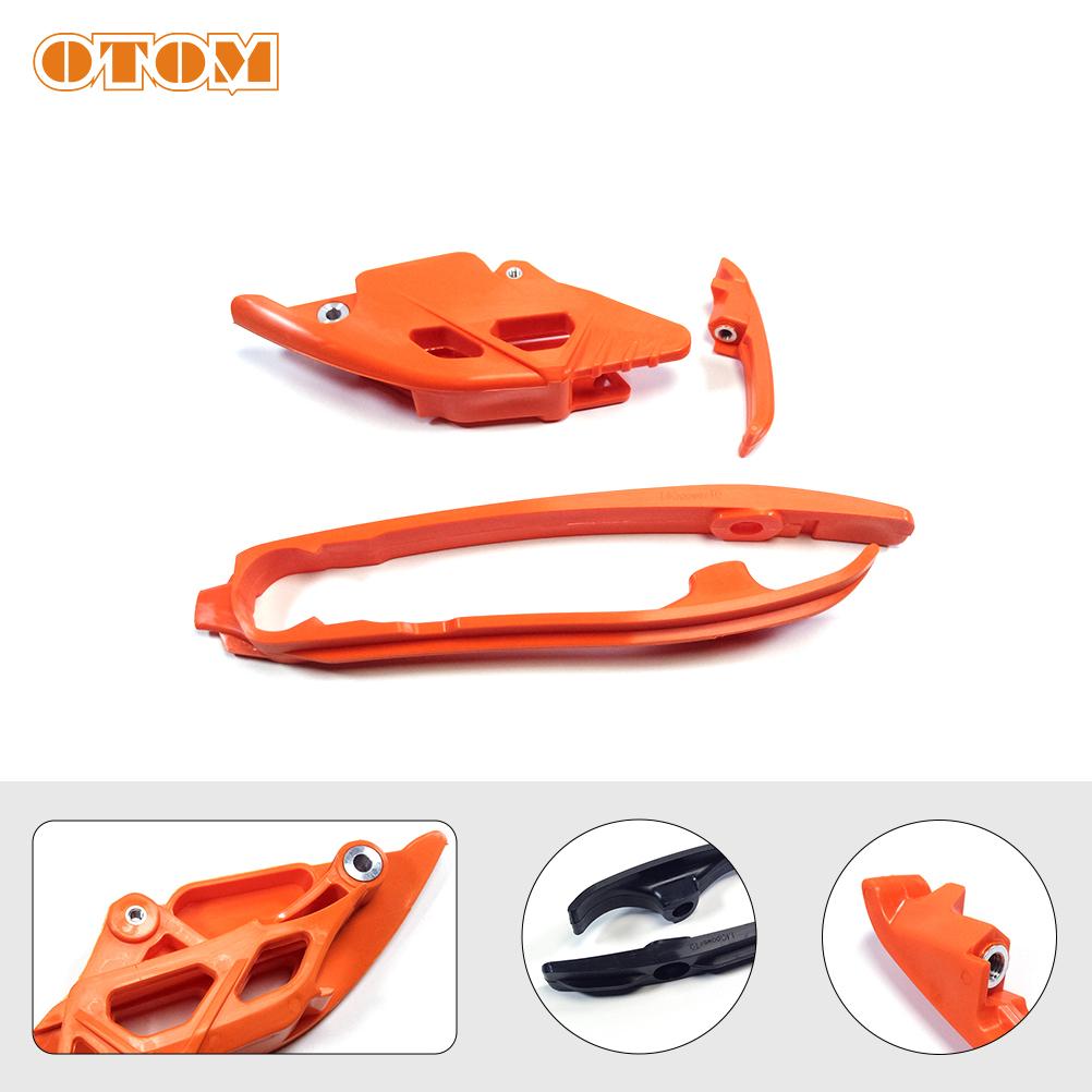 OTOM Motorcycle Swingarm Chain Slider Kit+Chain Guard Guide For KTM HUSQVARNA GASGAS SX SXF XC XCF EXC-F FC FE MC ECF 2023-2024