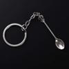 Silver Color Jewelry Gift Pendant Handmade Craft Trinkets Metal Key Chain Spoon Keychain Key Ring