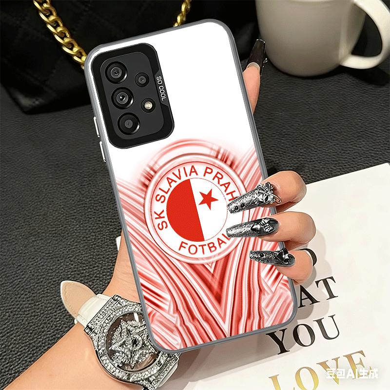 Чехол для телефона SK Slavia Praha Чехия Ударопрочный для Samsung A17 A16 A15 A14 A37 A57 A36 A56 A26 A35 A55 A25 A34 A54 A24 A13