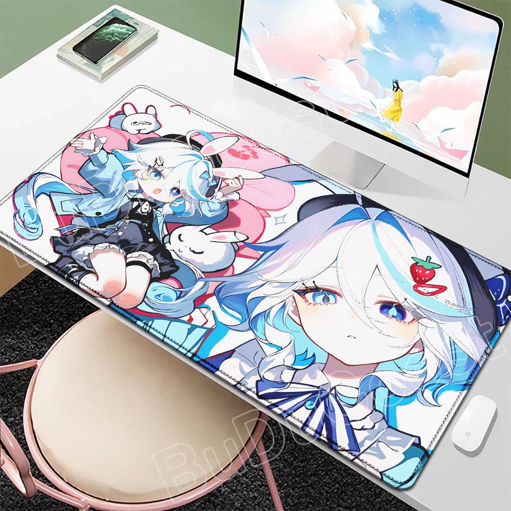 Новые обои Игрок Genshin Furina Коврик для мыши Аниме Игровой коврик для мыши HD Печать Настольные коврики Резиновый настольный коврик XXL Коврики для стола
