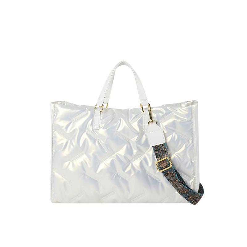 Модная сумка большой вместимости Женская новая универсальная портативная сумка-тоут через плечо для поездок на работу