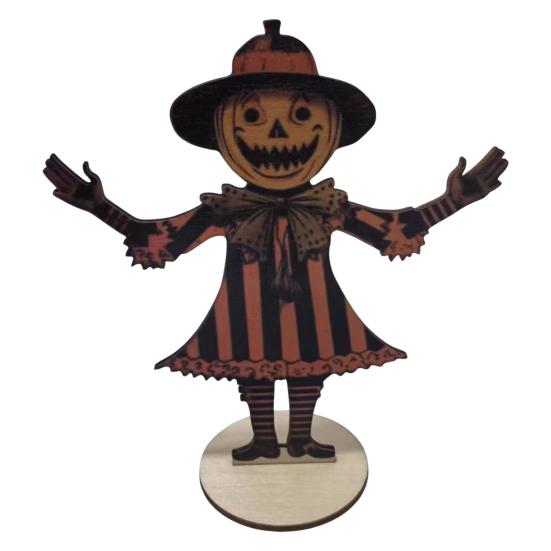 1 шт./1 комплект Хэллоуин Винтаж тыква человек флажки жуткий деревенский деревянный мультфильм тыква гирлянда стол знак украшение орнамент фестиваль подарок