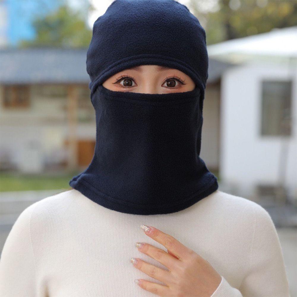 Windproof Winter Hat Polar Fleece Ski Mask Caps Fashion Men Bonnets  Women Men