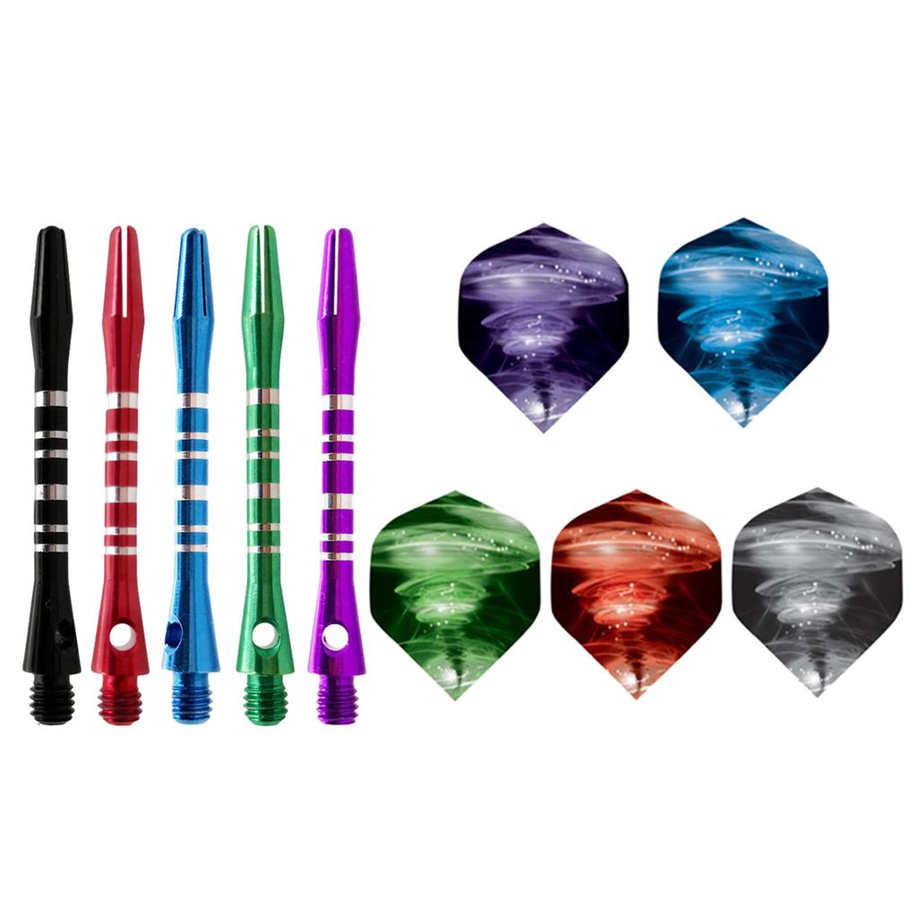 Dart Stems Sets Medium Dart Shafts Aluminum Dart Stems Dart Flights Dart Accessories Kits 2BA Thread Throwing Fitting