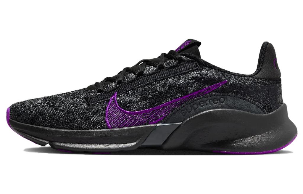 Nike SuperRep Go 3 Flyknit Next Nature 'Антрацит Яркий Пурпурный' Женские DH3393-007