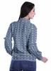 Moomaya Printed Long Sleeve Top For Women Classic CollarA  SummerA  Button Up