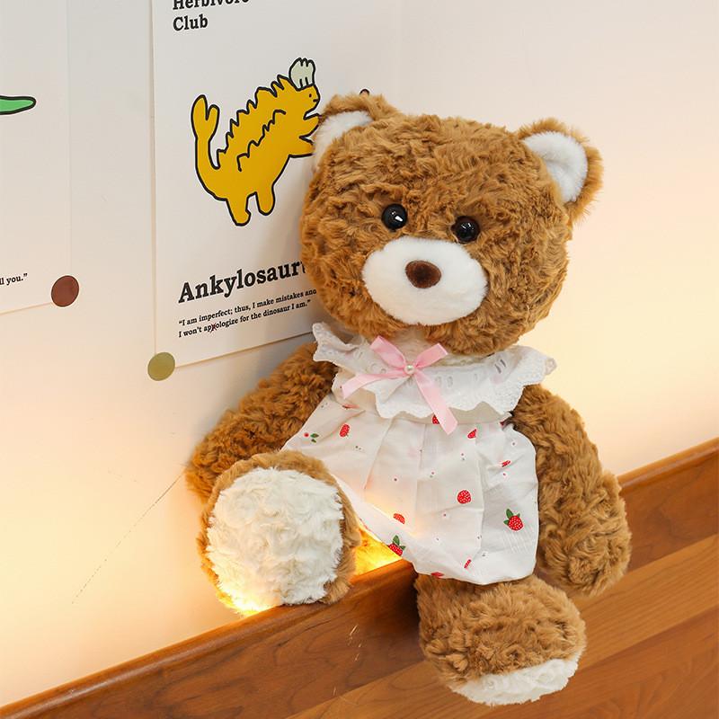 Плюшевый медведь Тедди Игрушка Мягкая кукла Мультяшные украшения Детский подарок Милый
