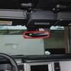 For -2024 Ford Bronco ABS Red Interior Inner Rearview Mirror Trim Ring Cover
