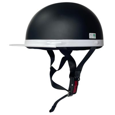 Матовый SG Safety для и BB300 B&B Шлем-полукепка с белым козырьком, Черный, Стандартный, Мопеды, Скутеры,