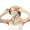 Sunscreen mask, women's full face, kini, UV protection mask, neck protection, integrated hat, sunshade, riding, cool feeling, ice silk protection, fac