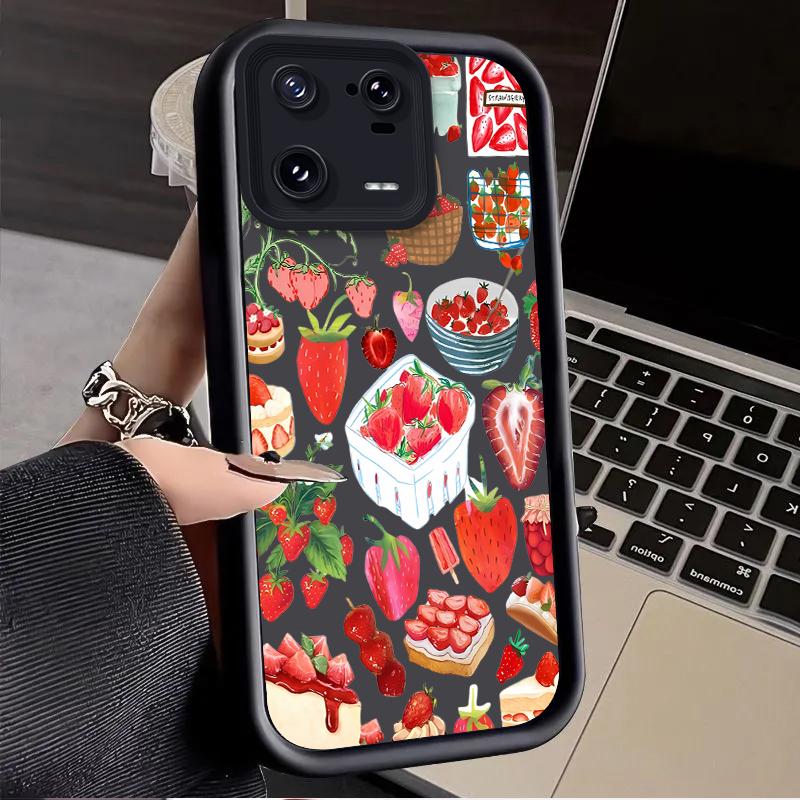 Strawberry Slices Case for Xiaomi Mi 15 Pro 14 14T 13 13T 12 11 Lite 11T POCO X7 X6 5G X5 X3 NFC F6 F5 M7 M6 4G Soft Cover Funda
