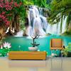 Настенные обои 3D вода генерирует богатство пейзажная живопись водопад лотос диван ТВ фон домашний декор настенная бумага