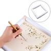Clip Frame Square Embroidery Hoop Sturdy Easy To Install Cross Stitch Snap for DIY