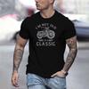 Футболка с графическим принтом в стиле винтажного мотоцикла, классическая футболка с короткими рукавами и принтом в виде букв I'm Not Old, повседневная мужская одежда больших размеров 2024 года