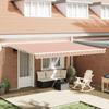 VidaXL Automatic Retractable Awning Multicolored Stripes 450x300 Cm 3330929
