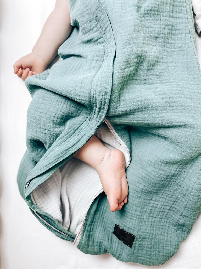 Спальный мешок из двухстороннего муслина S (4-24 месяца) Роза