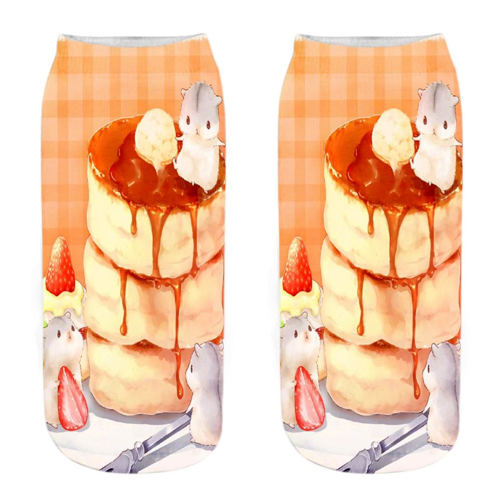 Новая Мода 3D Принт Мышь Тоторо Носки Смешные Каваи Женские Милые Животные Фитнес Хомяк Соккен Дропшиппинг