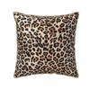 Чехол для декоративной подушки из мягкого бархата с принтом леопарда 45x45 см, коричнево-черный, чехол для подушки с принтом гепарда для дивана, кресла, спальни, дома